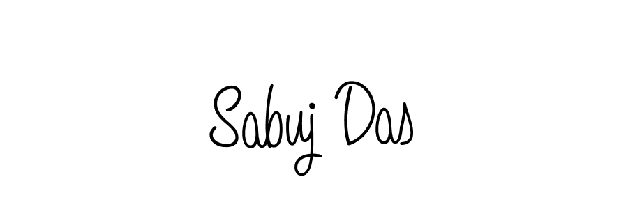 How to make Sabuj Das name signature. Use Angelique-Rose-font-FFP style for creating short signs online. This is the latest handwritten sign. Sabuj Das signature style 5 images and pictures png