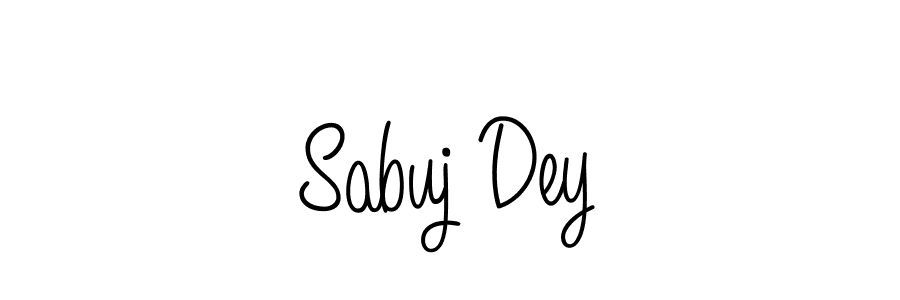 How to make Sabuj Dey signature? Angelique-Rose-font-FFP is a professional autograph style. Create handwritten signature for Sabuj Dey name. Sabuj Dey signature style 5 images and pictures png