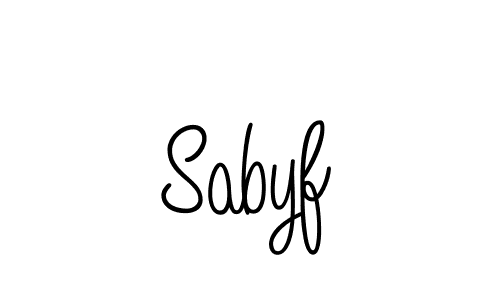 if you are searching for the best signature style for your name Sabyf. so please give up your signature search. here we have designed multiple signature styles  using Angelique-Rose-font-FFP. Sabyf signature style 5 images and pictures png