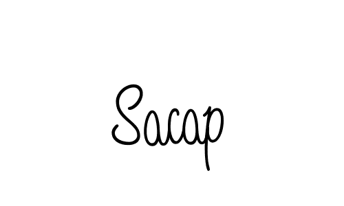 How to make Sacap name signature. Use Angelique-Rose-font-FFP style for creating short signs online. This is the latest handwritten sign. Sacap signature style 5 images and pictures png