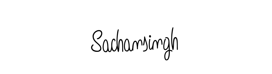 How to make Sachansingh name signature. Use Angelique-Rose-font-FFP style for creating short signs online. This is the latest handwritten sign. Sachansingh signature style 5 images and pictures png