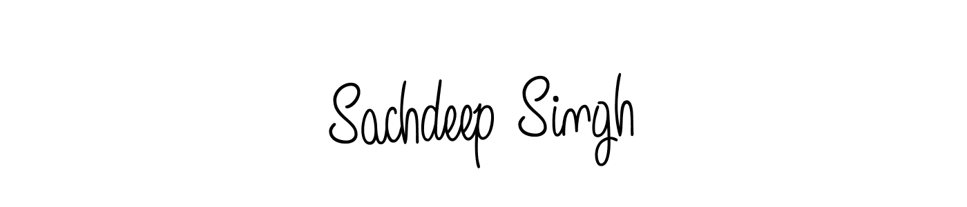 The best way (Angelique-Rose-font-FFP) to make a short signature is to pick only two or three words in your name. The name Sachdeep Singh include a total of six letters. For converting this name. Sachdeep Singh signature style 5 images and pictures png