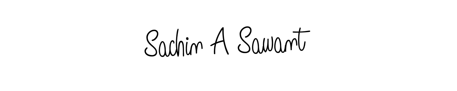 Create a beautiful signature design for name Sachin A Sawant. With this signature (Angelique-Rose-font-FFP) fonts, you can make a handwritten signature for free. Sachin A Sawant signature style 5 images and pictures png