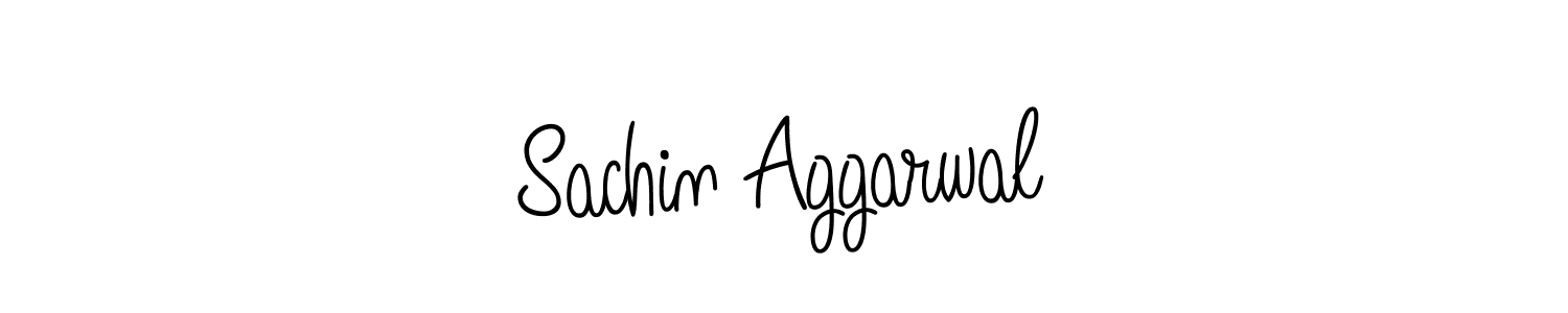 Use a signature maker to create a handwritten signature online. With this signature software, you can design (Angelique-Rose-font-FFP) your own signature for name Sachin Aggarwal. Sachin Aggarwal signature style 5 images and pictures png