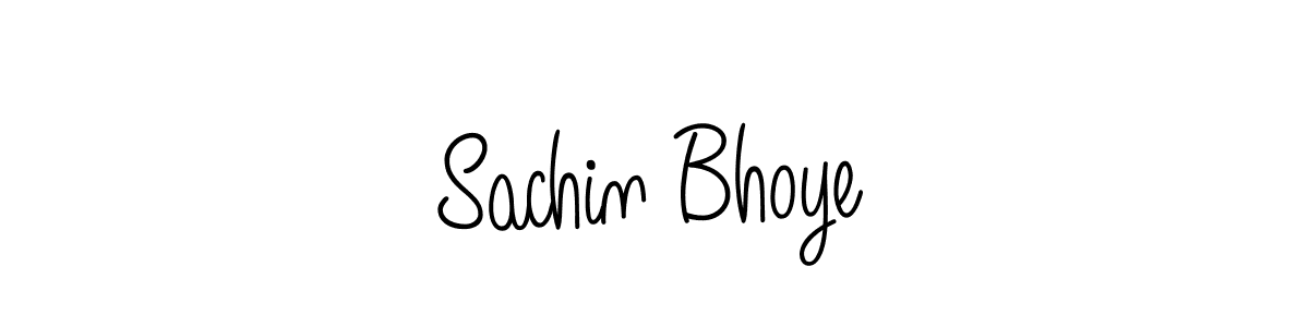 You should practise on your own different ways (Angelique-Rose-font-FFP) to write your name (Sachin Bhoye) in signature. don't let someone else do it for you. Sachin Bhoye signature style 5 images and pictures png