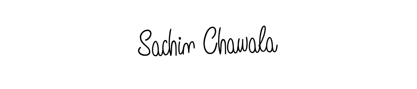 You should practise on your own different ways (Angelique-Rose-font-FFP) to write your name (Sachin Chawala) in signature. don't let someone else do it for you. Sachin Chawala signature style 5 images and pictures png