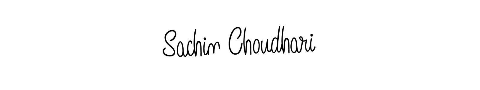 Sachin Choudhari stylish signature style. Best Handwritten Sign (Angelique-Rose-font-FFP) for my name. Handwritten Signature Collection Ideas for my name Sachin Choudhari. Sachin Choudhari signature style 5 images and pictures png