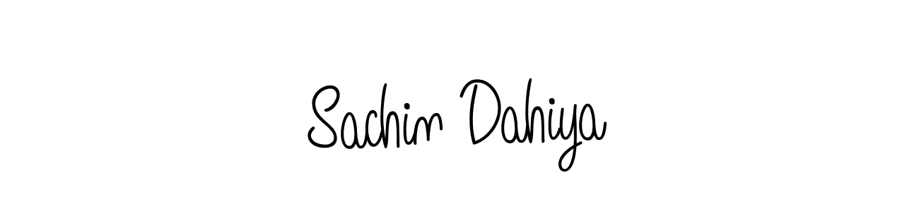 How to make Sachin Dahiya name signature. Use Angelique-Rose-font-FFP style for creating short signs online. This is the latest handwritten sign. Sachin Dahiya signature style 5 images and pictures png