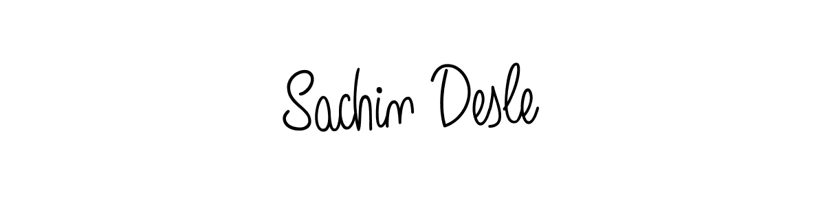 Make a beautiful signature design for name Sachin Desle. With this signature (Angelique-Rose-font-FFP) style, you can create a handwritten signature for free. Sachin Desle signature style 5 images and pictures png