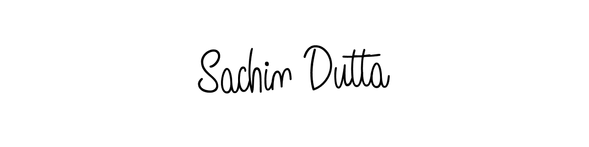 How to make Sachin Dutta name signature. Use Angelique-Rose-font-FFP style for creating short signs online. This is the latest handwritten sign. Sachin Dutta signature style 5 images and pictures png