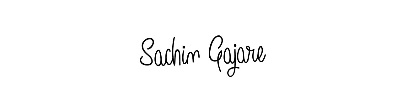 Use a signature maker to create a handwritten signature online. With this signature software, you can design (Angelique-Rose-font-FFP) your own signature for name Sachin Gajare. Sachin Gajare signature style 5 images and pictures png