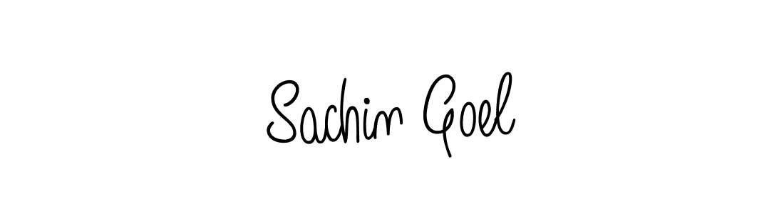 How to Draw Sachin Goel signature style? Angelique-Rose-font-FFP is a latest design signature styles for name Sachin Goel. Sachin Goel signature style 5 images and pictures png