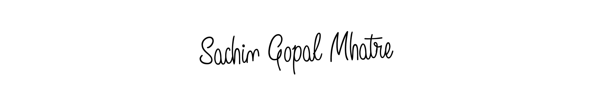 Use a signature maker to create a handwritten signature online. With this signature software, you can design (Angelique-Rose-font-FFP) your own signature for name Sachin Gopal Mhatre. Sachin Gopal Mhatre signature style 5 images and pictures png