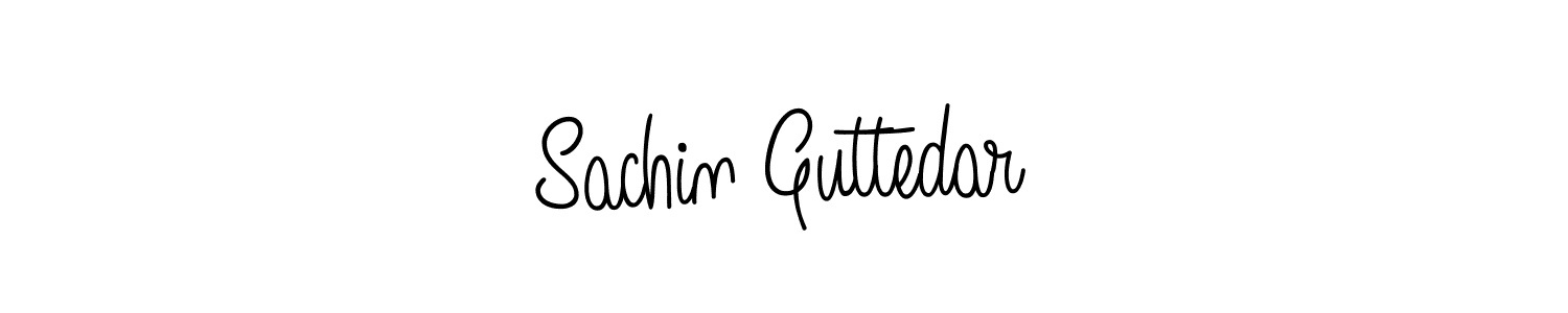 Use a signature maker to create a handwritten signature online. With this signature software, you can design (Angelique-Rose-font-FFP) your own signature for name Sachin Guttedar. Sachin Guttedar signature style 5 images and pictures png