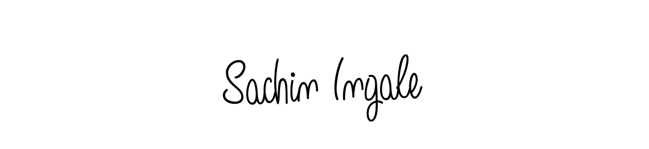 How to Draw Sachin Ingale signature style? Angelique-Rose-font-FFP is a latest design signature styles for name Sachin Ingale. Sachin Ingale signature style 5 images and pictures png