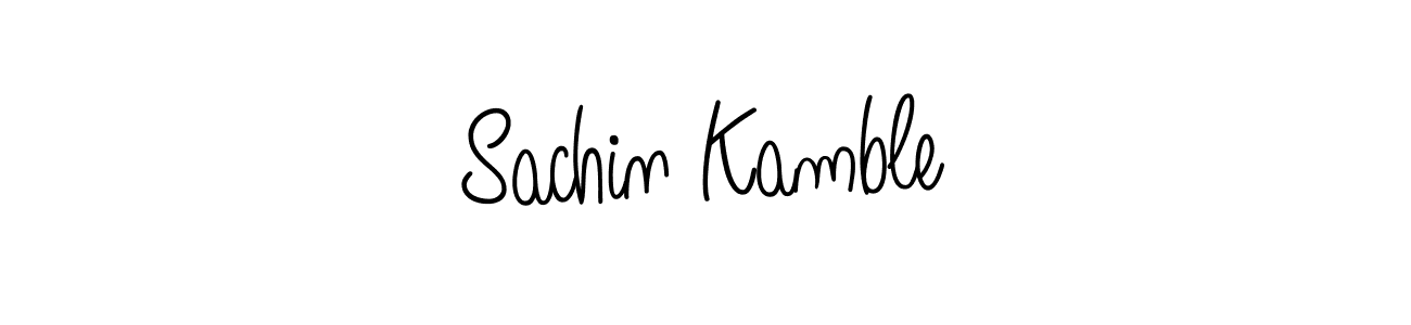 Create a beautiful signature design for name Sachin Kamble. With this signature (Angelique-Rose-font-FFP) fonts, you can make a handwritten signature for free. Sachin Kamble signature style 5 images and pictures png