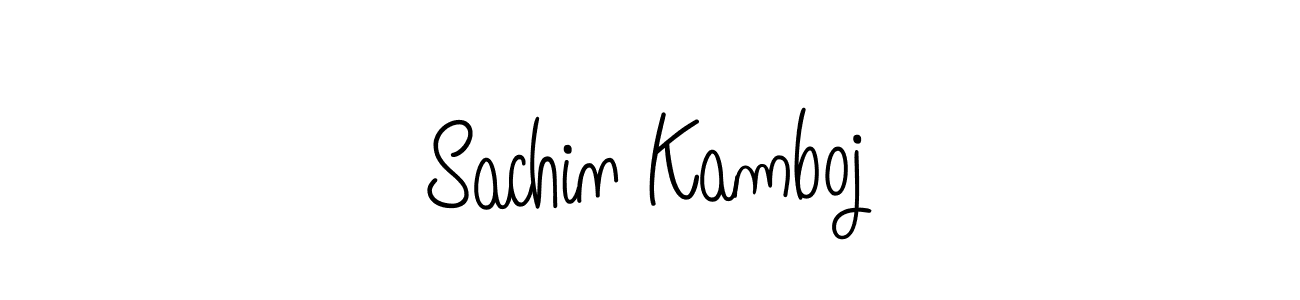 Sachin Kamboj stylish signature style. Best Handwritten Sign (Angelique-Rose-font-FFP) for my name. Handwritten Signature Collection Ideas for my name Sachin Kamboj. Sachin Kamboj signature style 5 images and pictures png