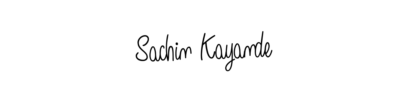 Make a short Sachin Kayande signature style. Manage your documents anywhere anytime using Angelique-Rose-font-FFP. Create and add eSignatures, submit forms, share and send files easily. Sachin Kayande signature style 5 images and pictures png