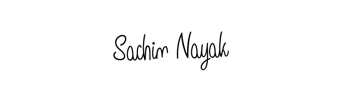 The best way (Angelique-Rose-font-FFP) to make a short signature is to pick only two or three words in your name. The name Sachin Nayak include a total of six letters. For converting this name. Sachin Nayak signature style 5 images and pictures png