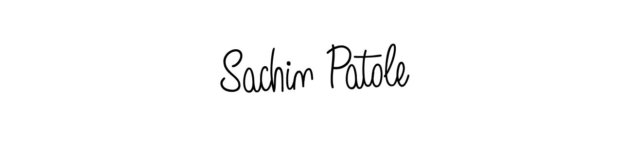 How to make Sachin Patole name signature. Use Angelique-Rose-font-FFP style for creating short signs online. This is the latest handwritten sign. Sachin Patole signature style 5 images and pictures png