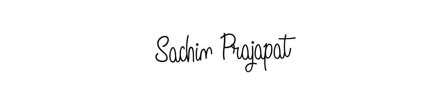 The best way (Angelique-Rose-font-FFP) to make a short signature is to pick only two or three words in your name. The name Sachin Prajapat include a total of six letters. For converting this name. Sachin Prajapat signature style 5 images and pictures png