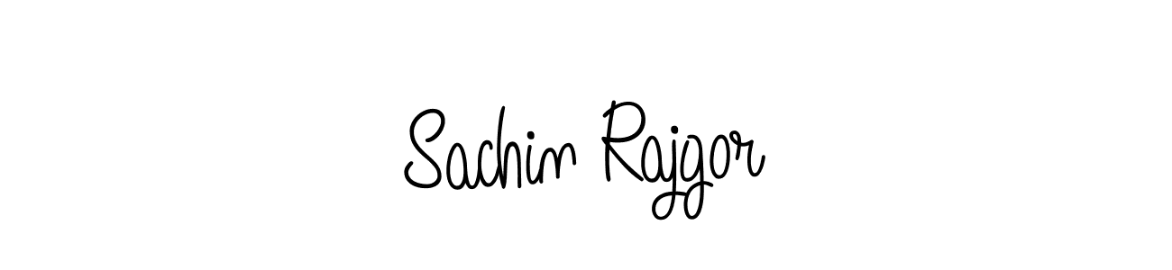 Sachin Rajgor stylish signature style. Best Handwritten Sign (Angelique-Rose-font-FFP) for my name. Handwritten Signature Collection Ideas for my name Sachin Rajgor. Sachin Rajgor signature style 5 images and pictures png