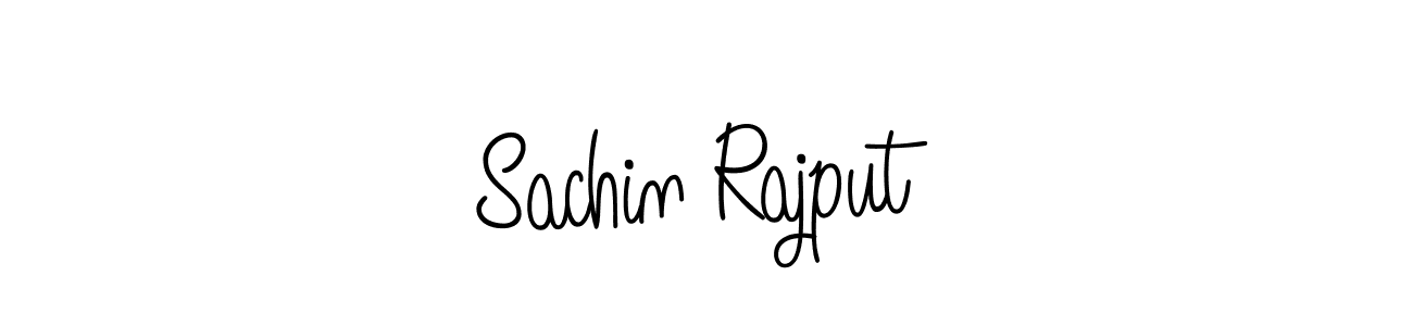 Sachin Rajput stylish signature style. Best Handwritten Sign (Angelique-Rose-font-FFP) for my name. Handwritten Signature Collection Ideas for my name Sachin Rajput. Sachin Rajput signature style 5 images and pictures png