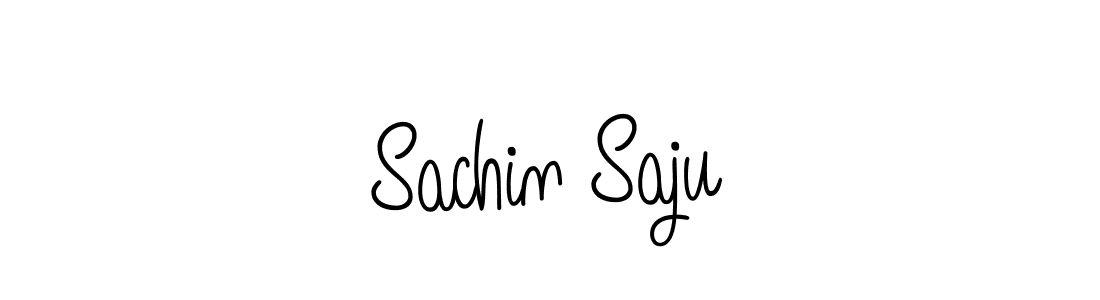 The best way (Angelique-Rose-font-FFP) to make a short signature is to pick only two or three words in your name. The name Sachin Saju include a total of six letters. For converting this name. Sachin Saju signature style 5 images and pictures png