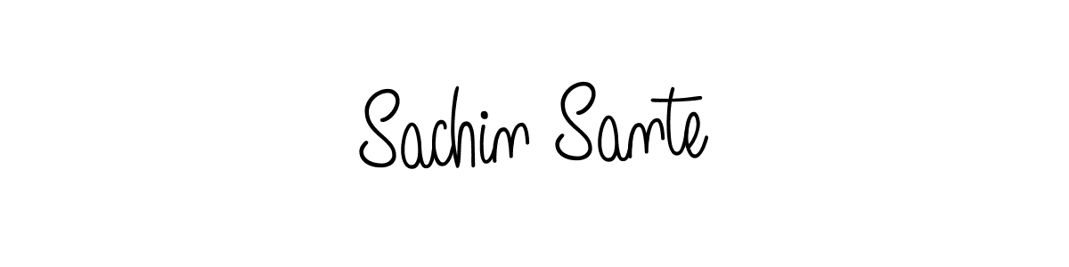You should practise on your own different ways (Angelique-Rose-font-FFP) to write your name (Sachin Sante) in signature. don't let someone else do it for you. Sachin Sante signature style 5 images and pictures png