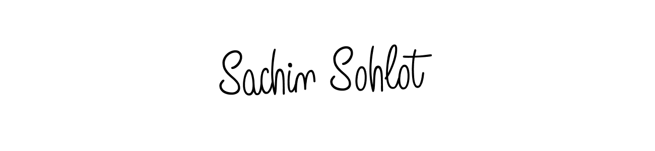 Use a signature maker to create a handwritten signature online. With this signature software, you can design (Angelique-Rose-font-FFP) your own signature for name Sachin Sohlot. Sachin Sohlot signature style 5 images and pictures png