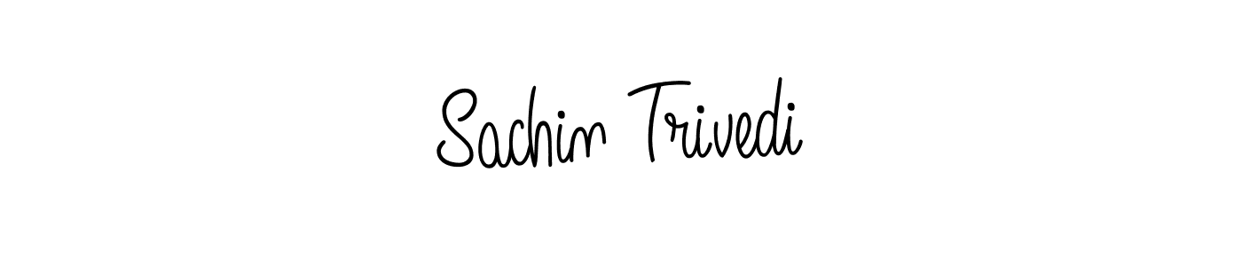 The best way (Angelique-Rose-font-FFP) to make a short signature is to pick only two or three words in your name. The name Sachin Trivedi include a total of six letters. For converting this name. Sachin Trivedi signature style 5 images and pictures png