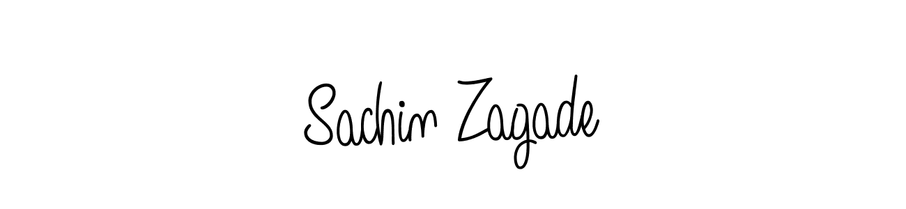 How to make Sachin Zagade signature? Angelique-Rose-font-FFP is a professional autograph style. Create handwritten signature for Sachin Zagade name. Sachin Zagade signature style 5 images and pictures png