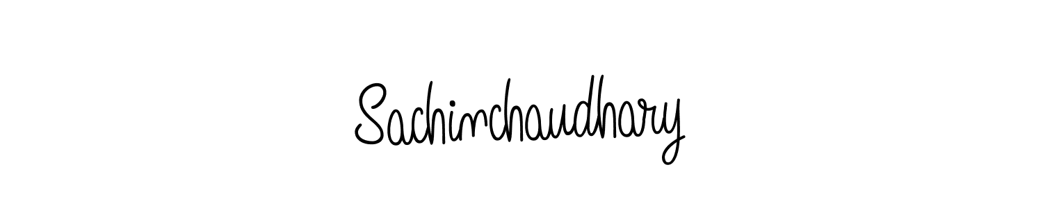 Design your own signature with our free online signature maker. With this signature software, you can create a handwritten (Angelique-Rose-font-FFP) signature for name Sachinchaudhary. Sachinchaudhary signature style 5 images and pictures png