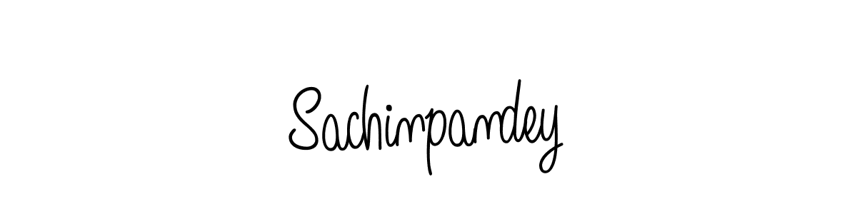 You should practise on your own different ways (Angelique-Rose-font-FFP) to write your name (Sachinpandey) in signature. don't let someone else do it for you. Sachinpandey signature style 5 images and pictures png