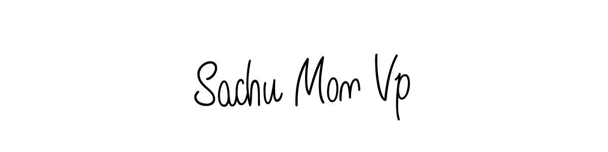 Design your own signature with our free online signature maker. With this signature software, you can create a handwritten (Angelique-Rose-font-FFP) signature for name Sachu Mon Vp. Sachu Mon Vp signature style 5 images and pictures png