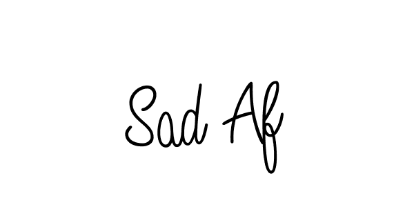 You can use this online signature creator to create a handwritten signature for the name Sad Af. This is the best online autograph maker. Sad Af signature style 5 images and pictures png