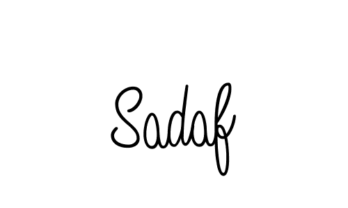 Design your own signature with our free online signature maker. With this signature software, you can create a handwritten (Angelique-Rose-font-FFP) signature for name Sadaf. Sadaf signature style 5 images and pictures png
