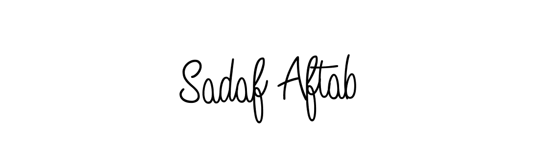 You should practise on your own different ways (Angelique-Rose-font-FFP) to write your name (Sadaf Aftab) in signature. don't let someone else do it for you. Sadaf Aftab signature style 5 images and pictures png