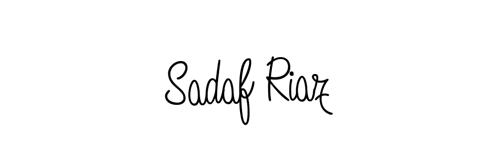 Create a beautiful signature design for name Sadaf Riaz. With this signature (Angelique-Rose-font-FFP) fonts, you can make a handwritten signature for free. Sadaf Riaz signature style 5 images and pictures png