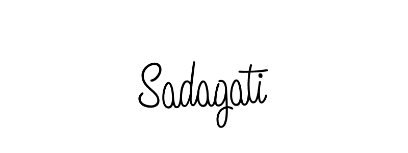 You should practise on your own different ways (Angelique-Rose-font-FFP) to write your name (Sadagati) in signature. don't let someone else do it for you. Sadagati signature style 5 images and pictures png