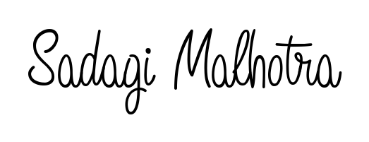 How to make Sadagi Malhotra name signature. Use Angelique-Rose-font-FFP style for creating short signs online. This is the latest handwritten sign. Sadagi Malhotra signature style 5 images and pictures png