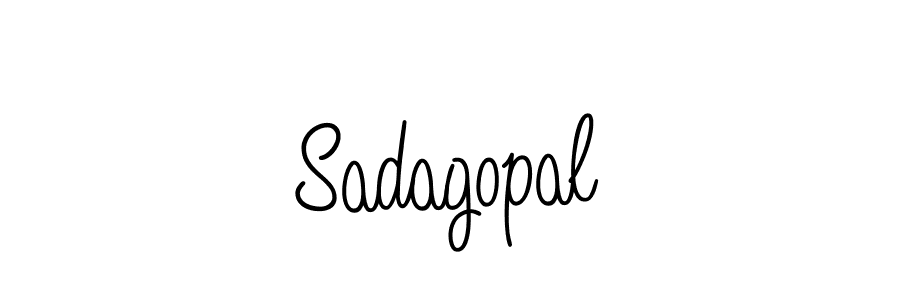 Use a signature maker to create a handwritten signature online. With this signature software, you can design (Angelique-Rose-font-FFP) your own signature for name Sadagopal. Sadagopal signature style 5 images and pictures png