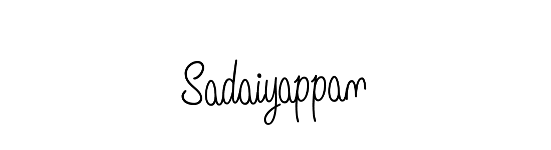 You should practise on your own different ways (Angelique-Rose-font-FFP) to write your name (Sadaiyappan) in signature. don't let someone else do it for you. Sadaiyappan signature style 5 images and pictures png