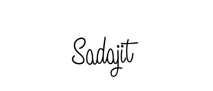 Sadajit stylish signature style. Best Handwritten Sign (Angelique-Rose-font-FFP) for my name. Handwritten Signature Collection Ideas for my name Sadajit. Sadajit signature style 5 images and pictures png