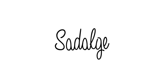 Make a beautiful signature design for name Sadalge. With this signature (Angelique-Rose-font-FFP) style, you can create a handwritten signature for free. Sadalge signature style 5 images and pictures png