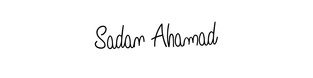 if you are searching for the best signature style for your name Sadan Ahamad. so please give up your signature search. here we have designed multiple signature styles  using Angelique-Rose-font-FFP. Sadan Ahamad signature style 5 images and pictures png