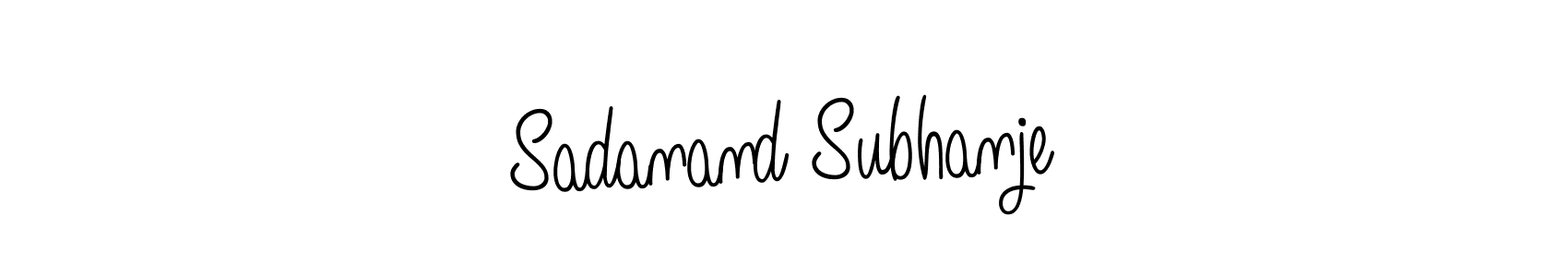 Make a beautiful signature design for name Sadanand Subhanje. With this signature (Angelique-Rose-font-FFP) style, you can create a handwritten signature for free. Sadanand Subhanje signature style 5 images and pictures png