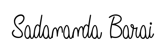 Make a short Sadananda Barai signature style. Manage your documents anywhere anytime using Angelique-Rose-font-FFP. Create and add eSignatures, submit forms, share and send files easily. Sadananda Barai signature style 5 images and pictures png