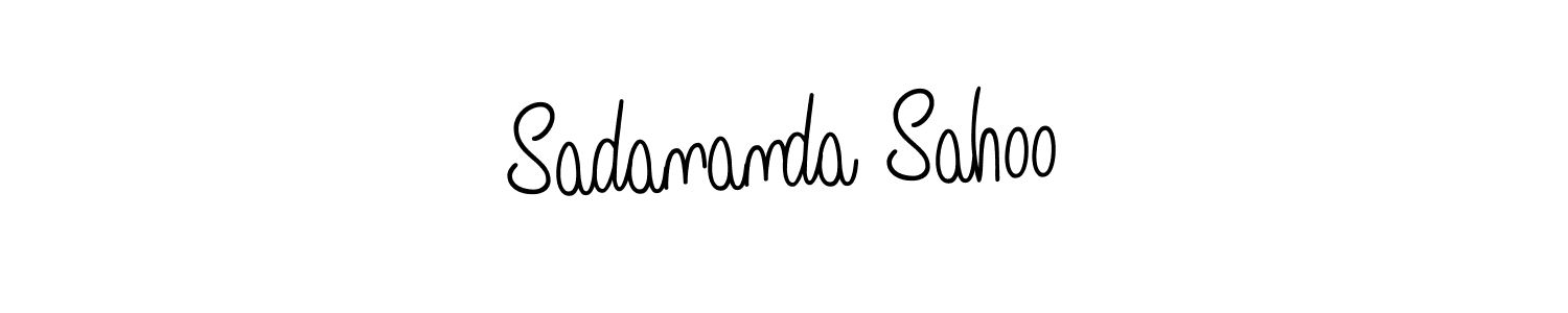 Use a signature maker to create a handwritten signature online. With this signature software, you can design (Angelique-Rose-font-FFP) your own signature for name Sadananda Sahoo. Sadananda Sahoo signature style 5 images and pictures png