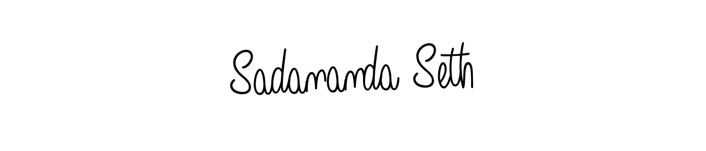 Create a beautiful signature design for name Sadananda Seth. With this signature (Angelique-Rose-font-FFP) fonts, you can make a handwritten signature for free. Sadananda Seth signature style 5 images and pictures png